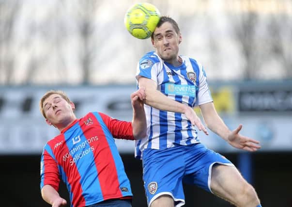 Coleraine's David Ogilby wants to brings Linfield's unbeaten run to an end.

Picture by Jonathan Porter/Press Eye.