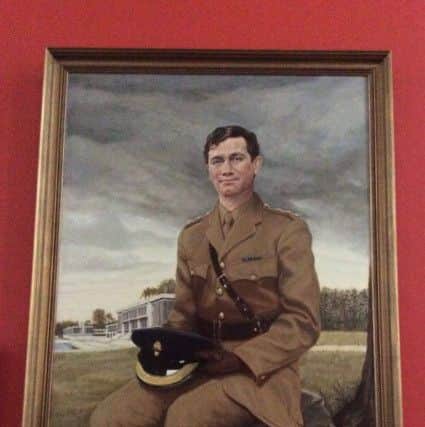 The portrait of Capt Robert Nairac which is proudly displayed in the officers' mess of the Grenadier Guards.