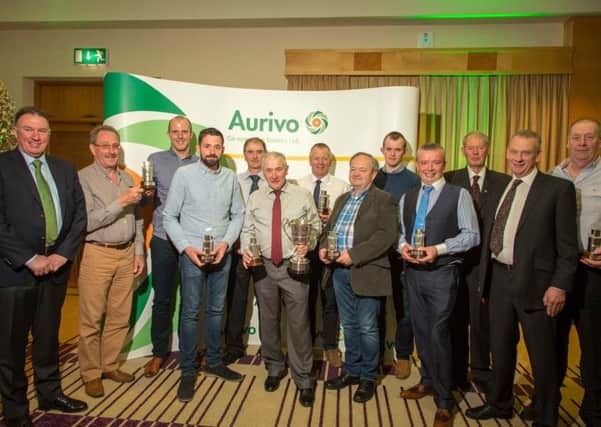 The winners at the 10th annual Aurivo Milk Quality Awards ceremony held at the Radisson Hotel Sligo