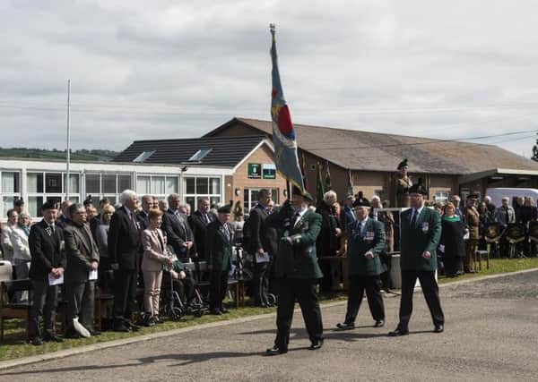 Between 1950 and 1953 hundreds  of soldiers from throughout  Ireland served in the Korean war. Last month at Clonaver Barracks in East Belfast, above, the final muster took place for Royal Ulster Rifle survivors. Photographer: Mr Robbie Hodgson