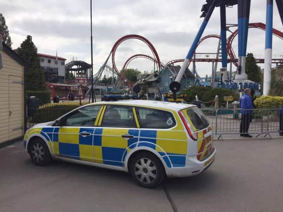 Police at Drayton Manor Theme Park