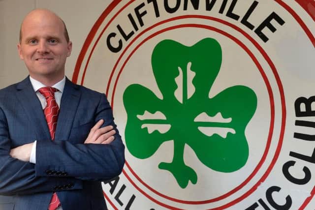 New Cliftonville manager Barry Gray.