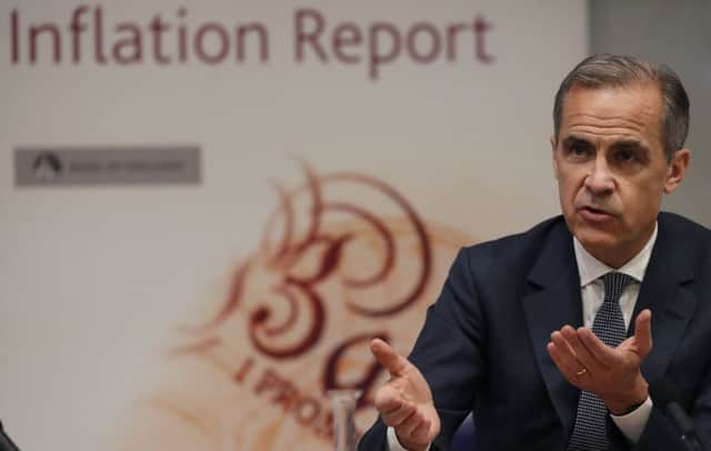 Mr Carney said this would be a tough year in terms of pressure on household finances