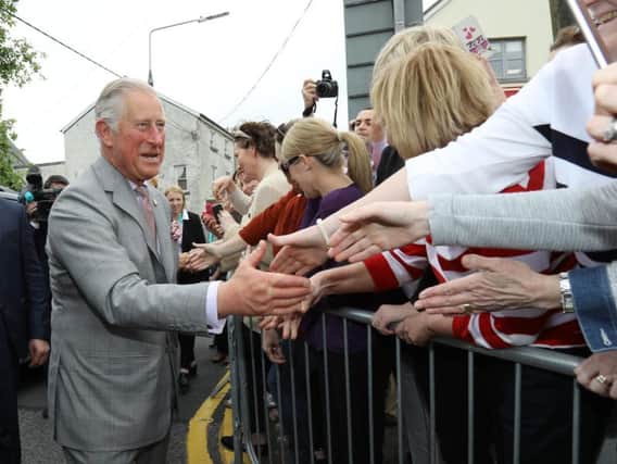 The Prince of Wales meets the public after visiting the Cartoon Saloon in Kilkenny