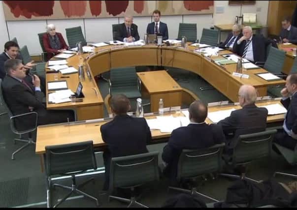 Westminsters defence committee, which was headed up by former MP Dr Julian Lewis, during a meeting in March