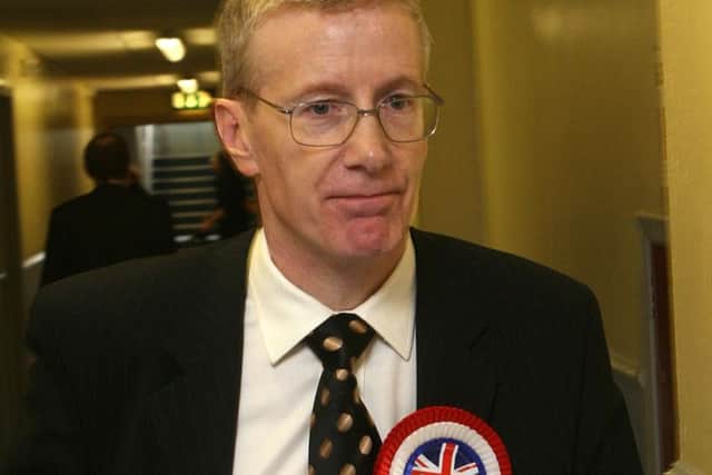 The DUP's Gregory Campbell, who is standing for re-election as MP for East Londonderry