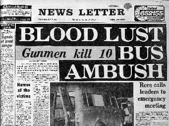 How the News Letter reported the massacre at the time