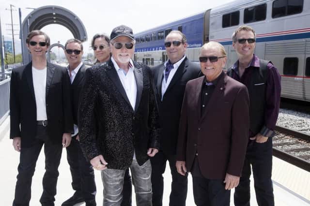 The Beach Boys current line-up featuring founder member Mike Love and long-time member Bruce Johnston (front row)