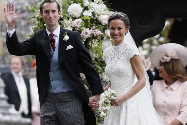 PABEST

Pippa Middleton and James Matthews leave St Mark's church in Englefield, Berkshire, following their wedding. PRESS ASSOCIATION Photo. Picture date: Saturday May 20, 2017. See PA story ROYAL Pippa. Photo credit should read: Kirsty Wigglesworth/PA Wire