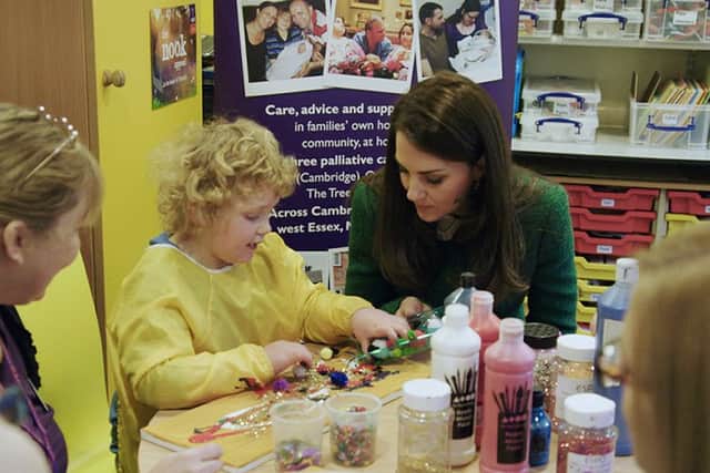 The Duchess of Cambridge who has recorded a video message to celebrate and mark the beginning of Children's Hospice Week.