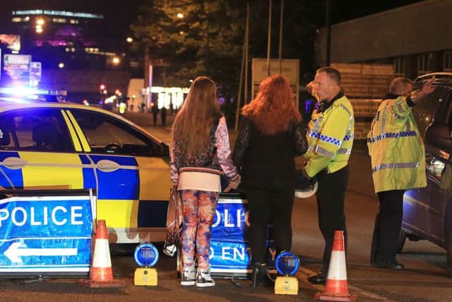 Police at Manchester Arena