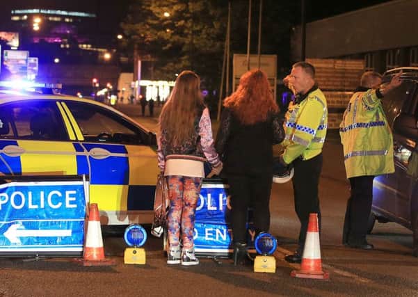 Police at Manchester Arena