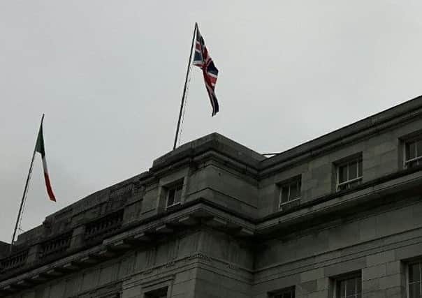 The Union Flag flying above Cork Council premises