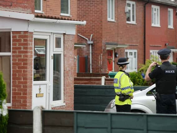 Police activity at an address in Aston Avenue, Greater Manchester, after a suicide bomber killed 22 people leaving a pop concert at the Manchester Arena on Monday night
