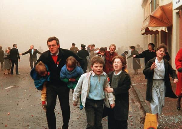 Enniskillen bomb aftermath of 1987. The IRA tried to attack Tullyhommon the same day. Picture Pacemaker