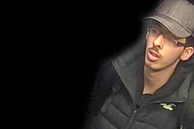 Undated CCTV still dated 22/05/17 issued by Greater Manchester Police of Salman Abedi on the night he carried out the Manchester Arena terror attack