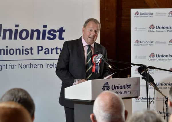 Candidate Danny Kinahan pictured at the UUP Westminster  manifesto launch at the Templeton hotel in Templepatrick