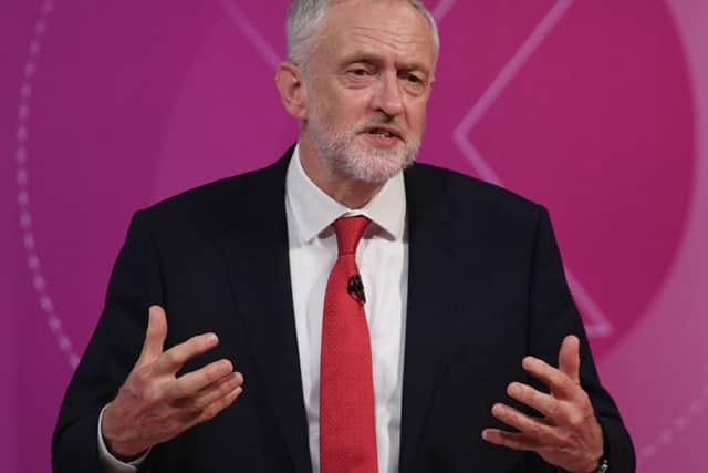 Labour leader Jeremy Corbyn taking part in BBC1's Question Time Leaders Special presented by David Dimbleby from the campus of the University of York on Friday. Photo: Stefan Rousseau/PA Wire