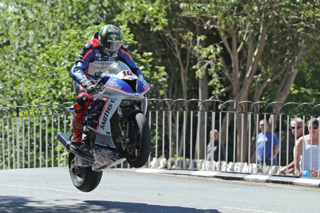 Peter Hickman clinched his maiden TT rostrum on the Smiths BMW in second place.
