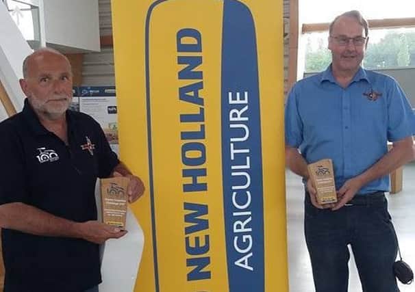 Peter Plehov and Phil Gibson at the New Holland Basildon plant