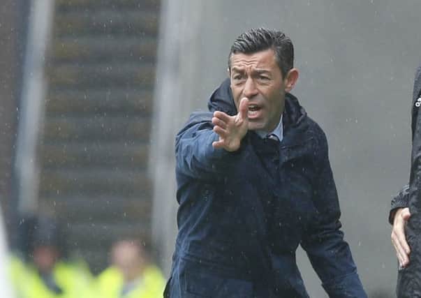 Rangers manager Pedro Caixinha during the Ladbrokes Scottish Premiership match at Ibrox, Glasgow. PRESS ASSOCIATION Photo. Picture date: Saturday May 13, 2017. See PA story SOCCER Rangers. Photo credit should read: Jeff Holmes/PA Wire. EDITORIAL USE ONLY