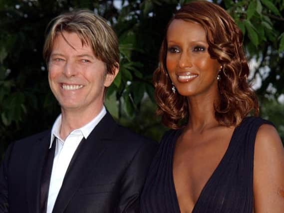 David Bowie with Iman, who posted a tribute to her late husband on Instagram