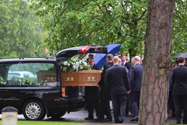 Prof Johnston's funeral