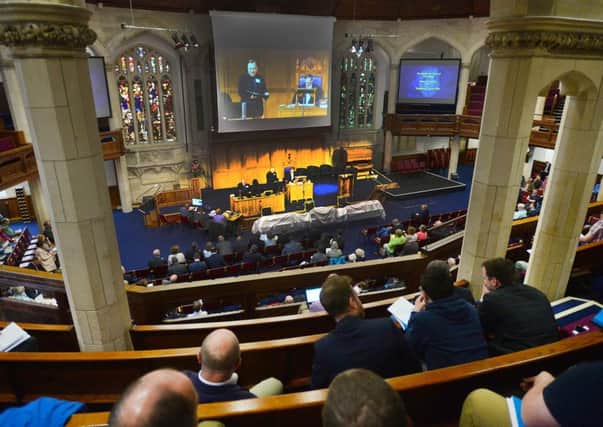 A comfortable majority of Presbyterian general assembly delegates voted against accepting  the Church of Scotland invite
