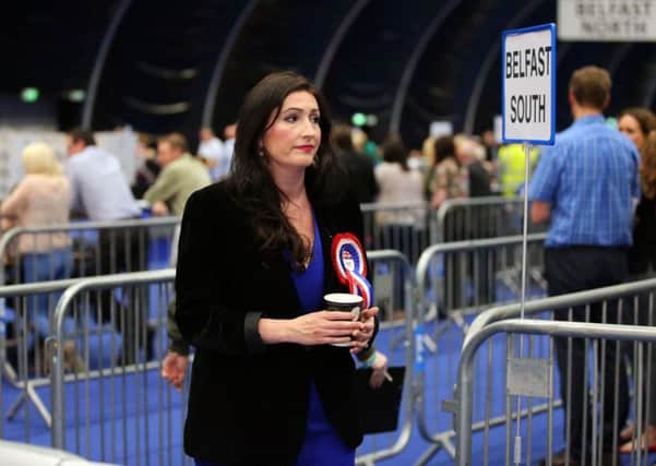 New DUP MP Emma Little-Pengelly at the election count at Titanic Exhibition Centre Belfast.
Photo by Kelvin Boyes / Press Eye.