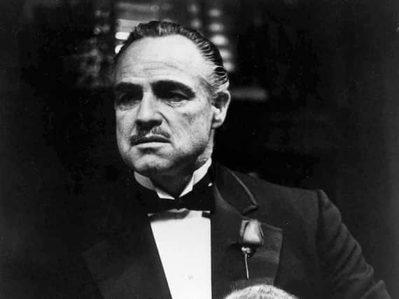 Marlon Brando as Vito Corleone in the film The Godfather from 1972