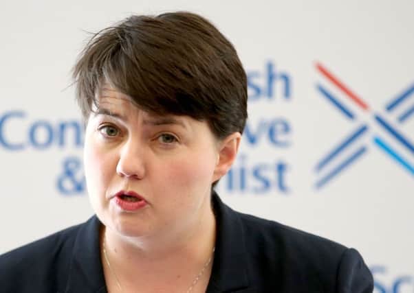 Scottish Conservative leader Ruth Davidson during a press conference at the Apex Waterloo Hotel in Edinburgh. PRESS ASSOCIATION Photo.