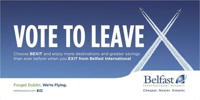 The campaign aims to attract more foreign holidaymakers to set off from Belfast over Dublin