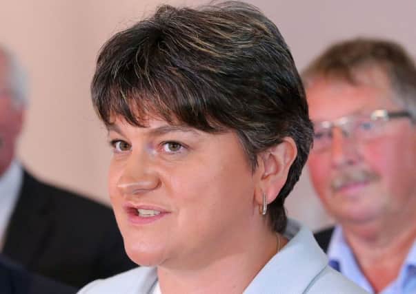Arlene Foster and the DUP have a 'red line' over the use of passports to travel within the UK