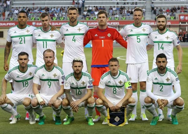 The Northern Ireland team which started against Azerbaijan