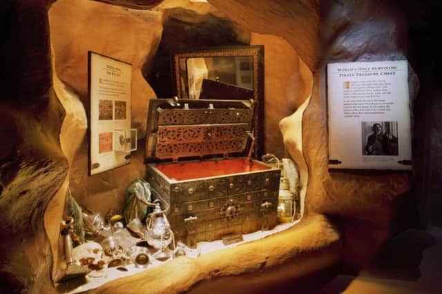 Treasure Chest reportedly used by Captain Kidd in Museum in St. Augustine, Florida