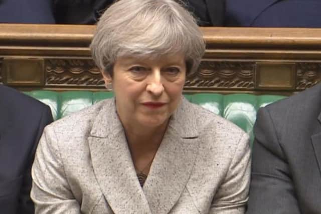 PM Theresa May in the House of Commons