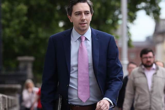 Minister for Health Simon Harris arrives at Government Buildings, Dublin, on what is outgoing Taoiseach Enda Kenny's final day