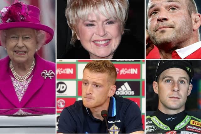 Broadcaster Gloria Hunniford and sports stars Rory Best, Steven Davis and Jonathan Rea are among 103 recipients from Northern Ireland on the Queen's Birthday Honours.