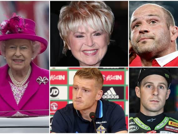 Broadcaster Gloria Hunniford and sports stars Rory Best, Steven Davis and Jonathan Rea are among 103 recipients from Northern Ireland on the Queen's Birthday Honours.