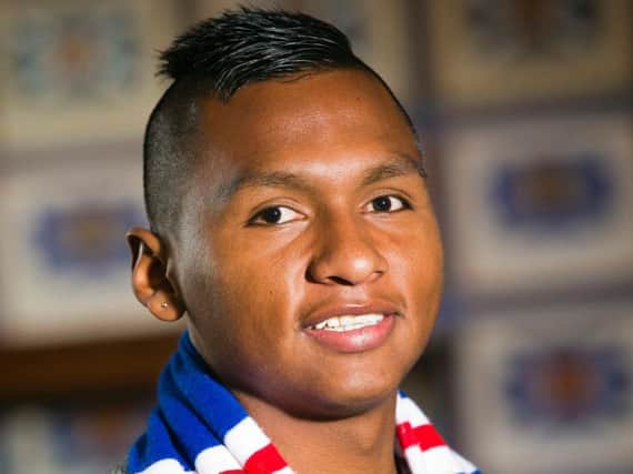 Colombian Alfredo Morelos has put pen to paper with Rangers