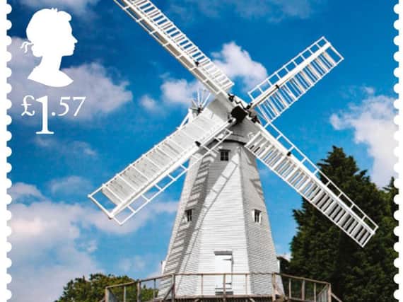 Royal Mail undated handout photo from their new set of Special Stamps that celebrates the Windmills and Watermills of the UK showing Woodchurch Windmill, near Ashford, Kent.
