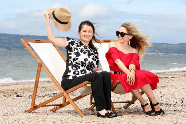 CastleCourt Marketing Manager Camila McCourt gets some summer fashion advice from stylist Sara O'Neill, ahead of this weekend's Beach in the City event.