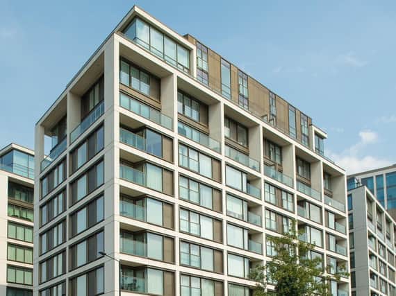 General view of flats in the Kensington Row development, in Kensington, west London, where some residents affected by the Grenfell Tower disaster are to be re-housed.