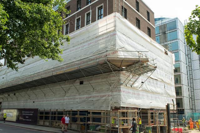 General view of flats under construction in the Kensington Row development, in Kensington, west London, where some residents affected by the Grenfell Tower disaster are to be re-housed.