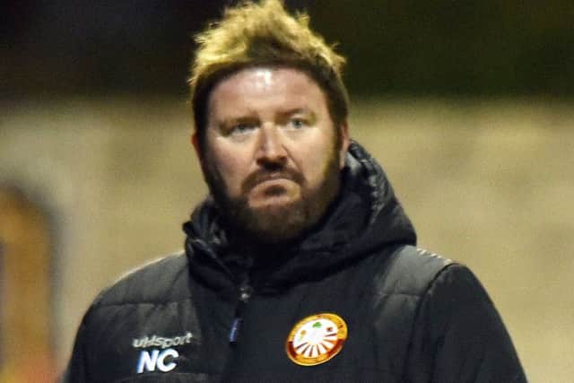 Portadown manager Niall Currie.