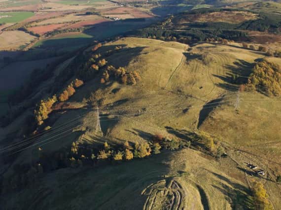 Undated handout photo issued by the Arts and Humanities Research Council of Castlelaw hill fort in Midlothian, as the details of all the thousands of ancient hill forts found across the landscapes of the UK and Ireland have been mapped in an online database for the first time.