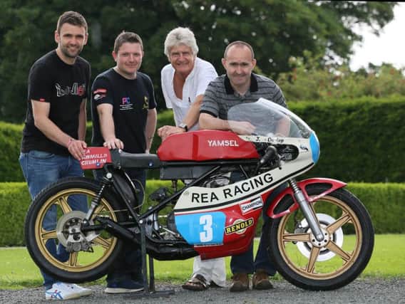 Pictured at the Armoy launch are (from left) William Dunlop, Gary Dunlop, David Wallace and Paul Robinson.