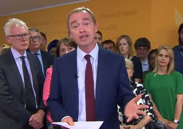 Tim Farron who is quitting as leader of the Liberal Democrats saying he cannot carry on the face of continuing questions over his Christian faith. PRESS ASSOCIATION Photo.