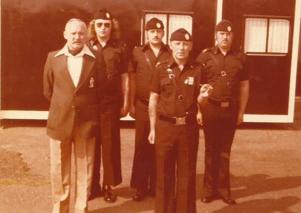 Gusty Spence pictured inside Long Kesh in the late 1970s. A tough streetwise individual, Spence used his previous service in the British Army to mould the UVF into a military-based organisation. Courtesy of Long Kesh Inside Out.