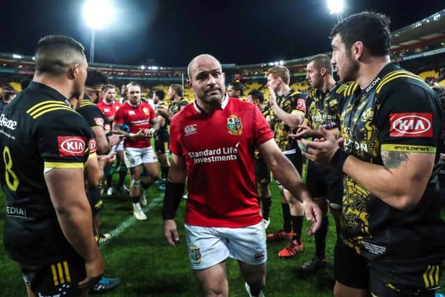 British & Irish Lions
 captain Rory Best  after the draw with Hurricanes